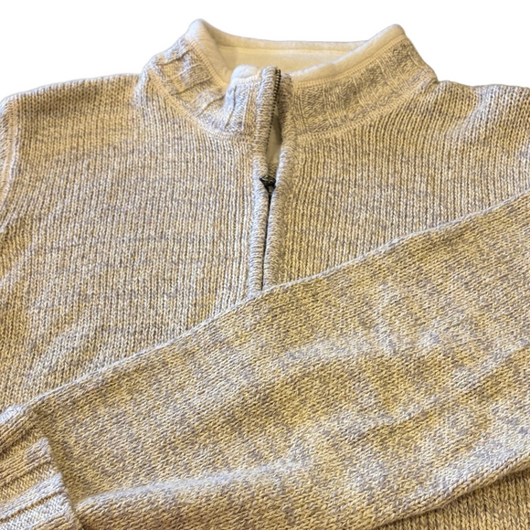 Woolrich Sweaters - Woolrich Woman’s 2X Cream 1/4 Zip Pullover Sweater